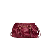 Miu Miu Vitello Lux Leather 2-Way Bag Rose Pink