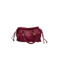 Miu Miu Vitello Lux Leather 2-Way Bag Rose Pink