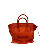 Celine Luggage Tote Bag Calfskin Orange