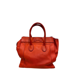 Celine Luggage Tote Bag Calfskin Orange