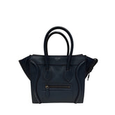 Celine Luggage Tote Bag Calfskin Blue