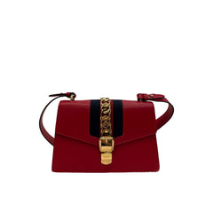 Gucci Medium Sylvie Bag Calfskin Red