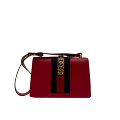 Gucci Medium Sylvie Bag Calfskin Red