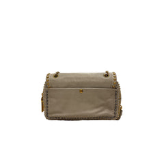 Prada Studded Shoulder Bag Calfskin Cream