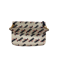 Fendi x Fila Clutch Bag White