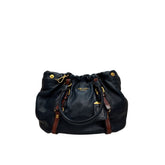 Prada Cervo Antik Tote Bag Navy