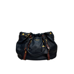 Prada Cervo Antik Tote Bag Navy