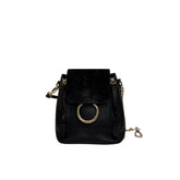 Chloe Mini Faye Backpack Calfskin Black