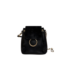 Chloe Mini Faye Backpack Calfskin Black