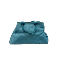 Prada Canapa Tote Canvas Blue