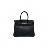Hermes Birkin 30 Ostrich Blue Indigo SQUARE I