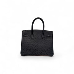 Hermes Birkin 30 Ostrich Blue Indigo SQUARE I