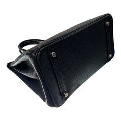 Hermes Birkin 30 Ostrich Blue Indigo SQUARE I