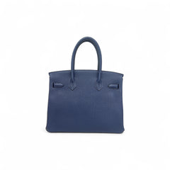 Hermes Birkin 30 Togo Bleu Saphir STAMP Z