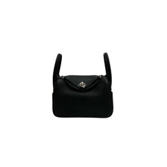 Hermes Mini Lindy Clemence Black STAMP K