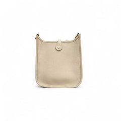 Hermes Mini Evelyne Clemence Cream STAMP K