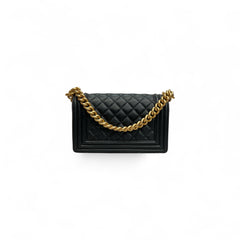 Chanel Small Boy Bag Calfskin Black