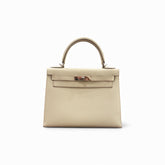 Hermes Kelly 28 Epsom Beton STAMP X