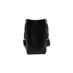 Chanel Large Turn Lock Shopping Tote Calfskin Black