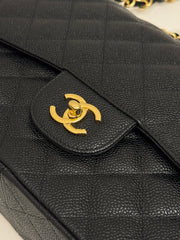 Chanel Jumbo Double Flap Caviar Black