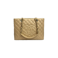 Chanel Grand Shopping Tote Caviar Beige