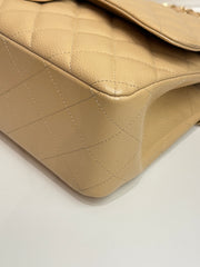 Chanel Jumbo Classic Double Flap Bag Caviar Beige
