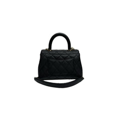 Chanel Mini Coco Handle Caviar Black