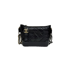 Chanel Small Gabrielle Hobo Bag Calfskin Black