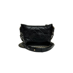Chanel Small Gabrielle Hobo Bag Calfskin Black