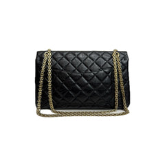 Chanel Medium 2.55 Handbag Aged Calfskin Black