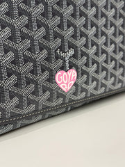 Goyard Messager Capetien MM Canvas/Leather Grey