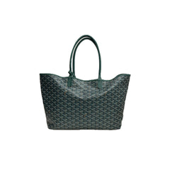 Goyard Saint Louis PM Tote Goyardline Canvas/Calfskin Green