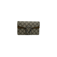 Gucci Dionysus Super Mini Bag GG Supreme Canvas Beige