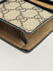 Gucci Dionysus Super Mini Bag GG Supreme Canvas Beige