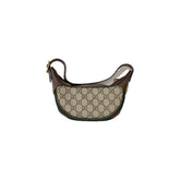 Gucci Ophidia Half-Moon Small Shoulder Bag GG Supreme Canvas