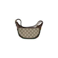 Gucci Ophidia Half-Moon Small Shoulder Bag GG Supreme Canvas