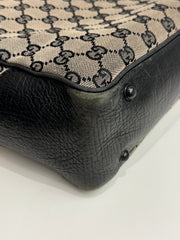 Gucci Bamboo Handle Tote Bag GG Canvas