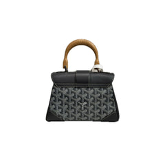 Goyard Mini Saigon Bag Goyardine Cavas/Calfskin Grey