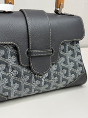Goyard Mini Saigon Bag Goyardine Cavas/Calfskin Grey