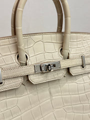 Hermes Birkin 25 Alligator Beton STAMP Z