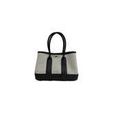 Hermes Garden Party 23 Canvas / Negonda Ecru / Black STAMP A