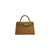 Hermes Mini Kelly II Epsom Gold STAMP B