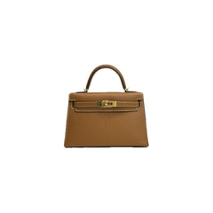 Hermes Mini Kelly II Epsom Gold STAMP B