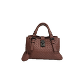 Bottega Veneta Mini Roma Bag Calfskin Dark Pink