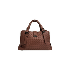Bottega Veneta Mini Roma Bag Calfskin Dark Pink