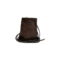 Miu Miu Pouch Nappa Leather Coffee