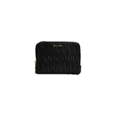 Miu Miu Matelasse Double Zip Nappa Black