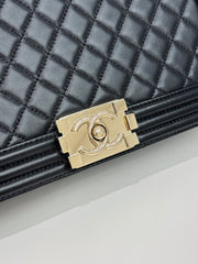 Chanel Large Boy Bag Lambskin Black