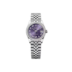 Rolex Datejust 31mm Aubergine Set with Diamonds