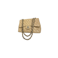 Chanel Jumbo Classic Double Flap Bag Lambskin Beige